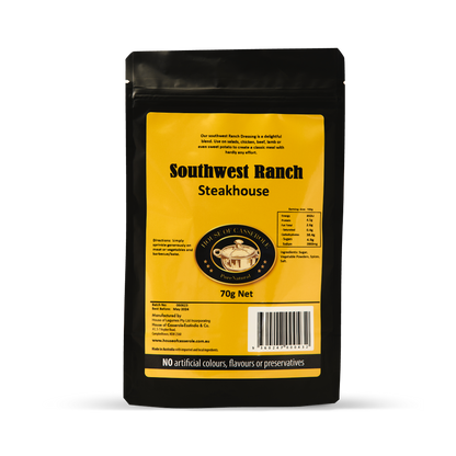 Southwest Ranch Steakhouse Seasoning 70g bag